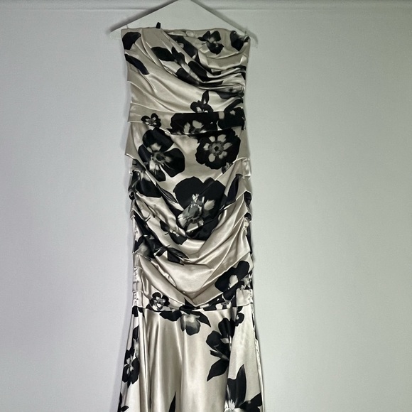 Floral Strapless Gown - Picture 1 of 7